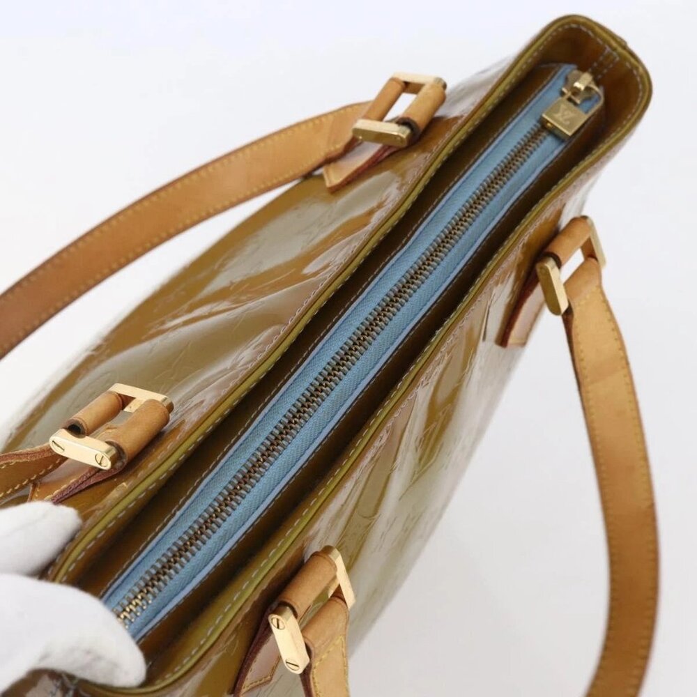 LOUIS VUITTON Monogram Vernis Houston Hand Bag Baby Blue M91005 LV Auth 144586 - Picture 7 of 16
